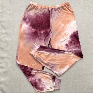 EMERY ROSE TIE DYE JOGGER SWEATS